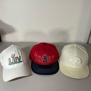 New Era Red, White, and Cream Men's Hat Collection